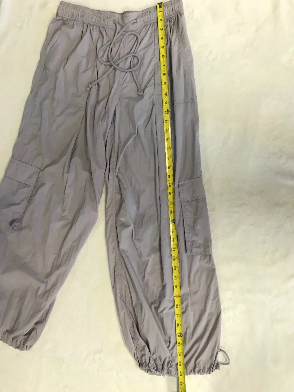Anthropologie Light Lavender Cargo Joggers - Picture 5 of 9